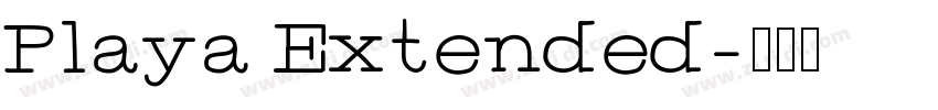 Playa Extended字体转换